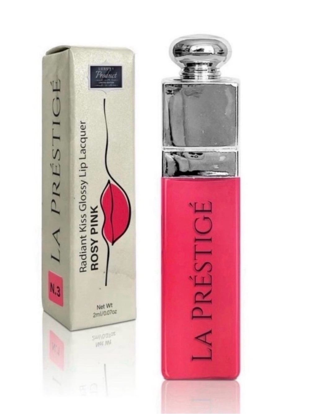 Predire La Prestige Rosy Pink Kissable Lip Gloss ~ Retail $40